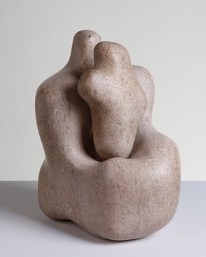 Barbara Hepworth_Mother and Child, 1934, pink ancaster stone 310 x 260 x