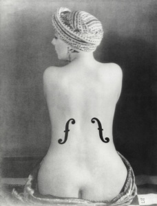 Le Violon d'Ingres (Ingres's Violin) Artist/Maker: Man Ray (American, 1890 - 1976) Culture: American Place: Paris, France (Place Created) Date: 1924 Medium: Gelatin silver print Object Number: 86.XM.626.10 Dimensions: 29.6 × 22.7 cm (11 5/8 × 8 15/16 in.) Copyright: 